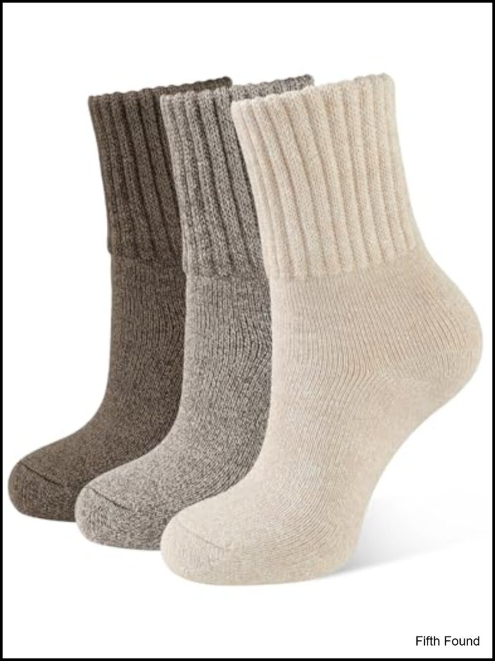 Women's Thick Warm Winter Crew Boot Socks Acrylic Cotton Blend 3 Pairs